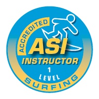 ASI level 1 surf instructor 